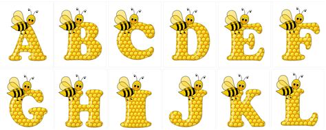 The Letters And Numbers Are Made Out Of Corn Cobs With Bees On Them