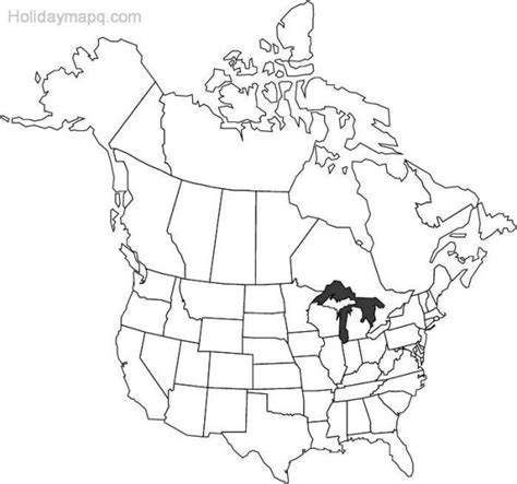 Blank Map Of Canada