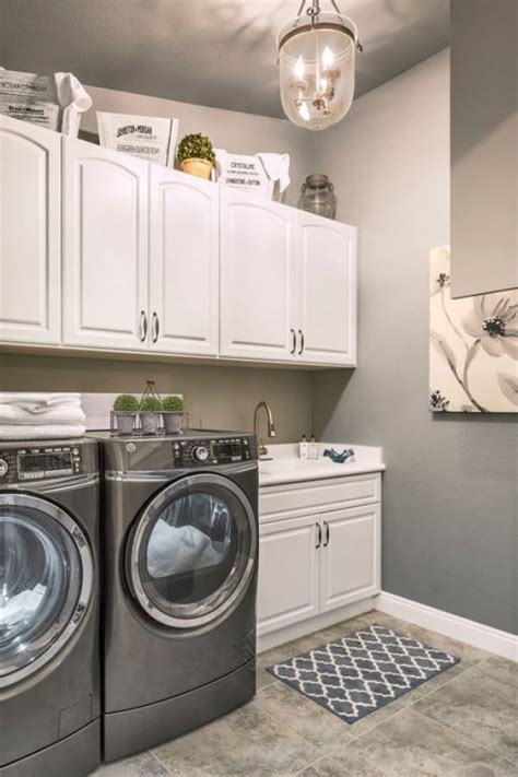 Filling an empty wall doesn't have to be expensive. 100 Fabulous Laundry Room Decor Ideas You Can Copy