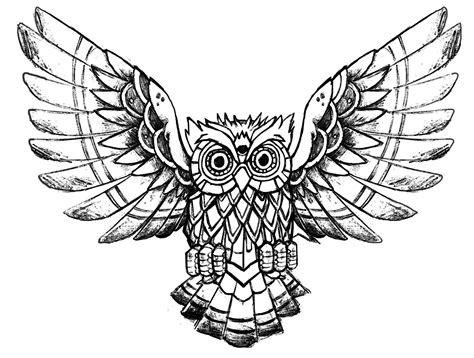 Owl Mandala Coloring Pages Coloring Pages