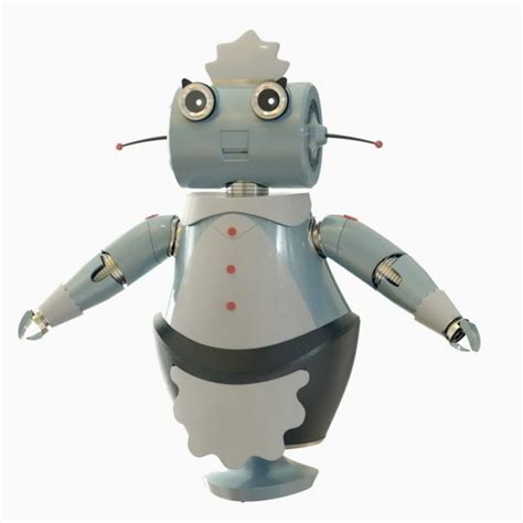 Future Robot Servant Free 3d Model Max Open3dmodel