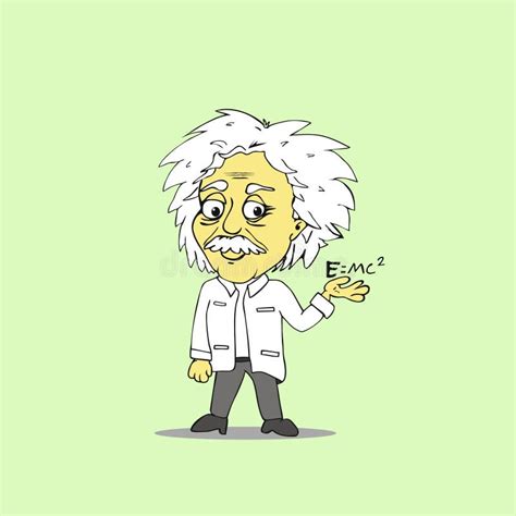 Albert Einstein Cartoon Stock Vector Image 66039775