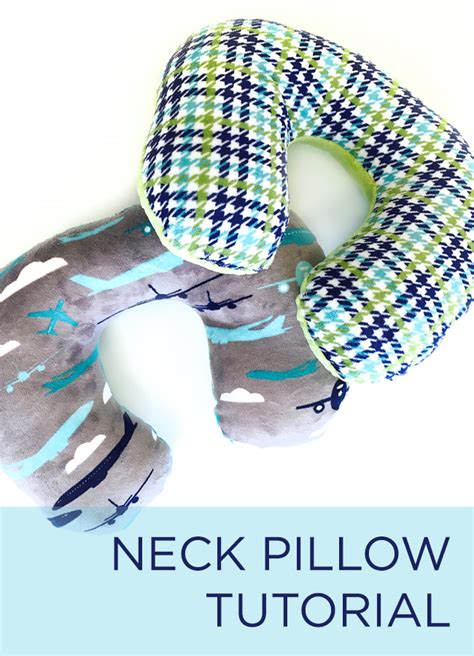 New Tutorial Make Your Own Travel Neck Pillow Crafty Gemini Creates