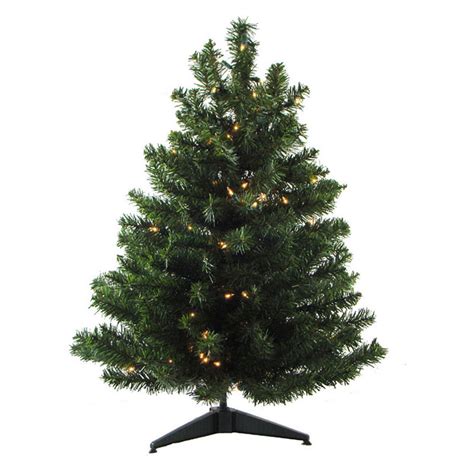 Darice 3 Ft Pre Lit Natural 2 Tone Pine Artificial Christmas Tree