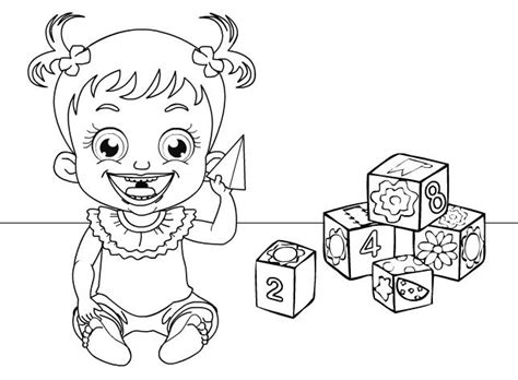Print and color unicorns pdf coloring books from primarygames. Baby Hazel Playing Coloring Page - Free Printable Coloring ...