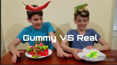 Gummy Vs Real Food Challenge Youtube