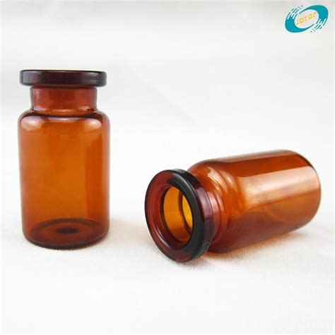 China 6r Dark Amber Glass Vial Made By Neutral Borosilicate Glass Manufacturers And Suppliers