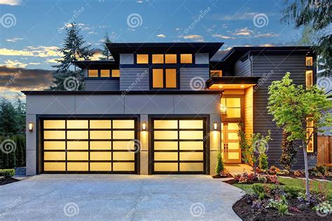 Luxurious New Construction Home In Bellevue Wa Stock Photo Image Of