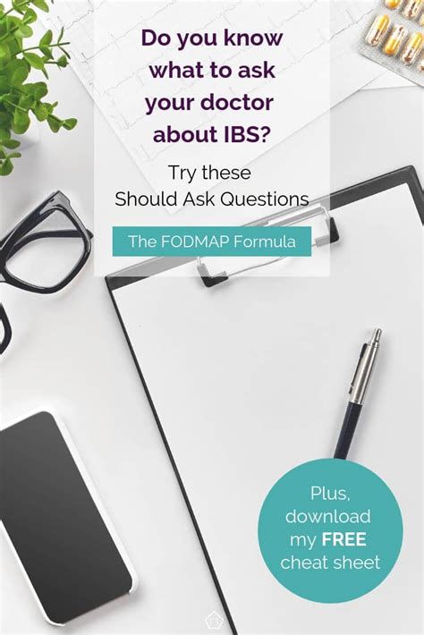 10 Questions You Should Ask Your Doctor About Ibs The Fodmap Formula
