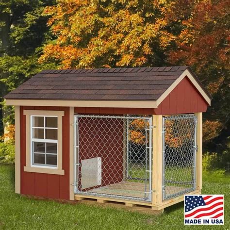 Our outdoor dog kennels provide every item a good kennel needs: Amish Barn Dog Kennel