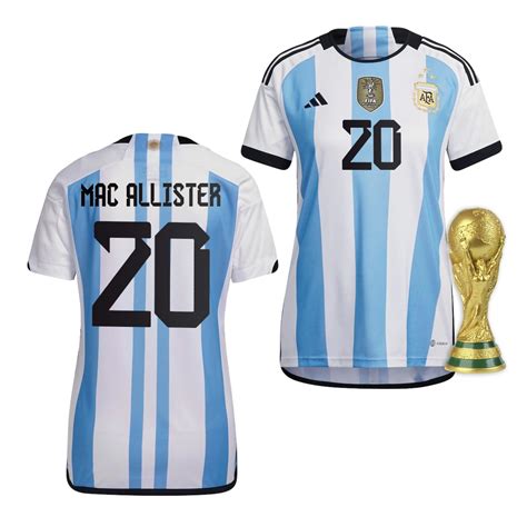 Argentina 2022 World Cup Champions Alexis Mac Allister Jersey Home Replica