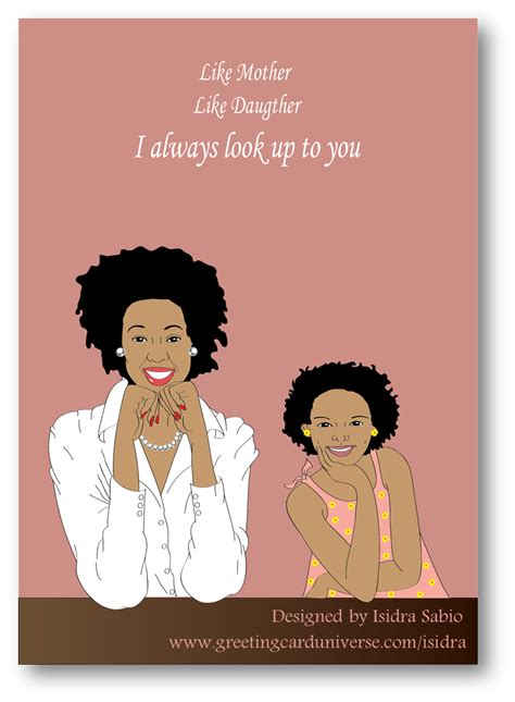 Afrocentric Mothers Day Greeting Card A Beautiful And Elegant African