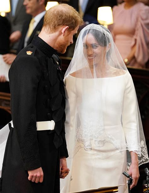 Her divorcee status appeared referenced on the royal wedding invites as a small detail. Royal Wedding 2018: Meghan Markle Wears a Givenchy Gown ...