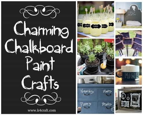 25 Diy Creative Ways To Use Chalkboard Paint Projects K4 Craft