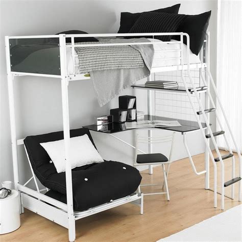 Bunk double loft bed with removable ladder, double loft bed, loft bed, bunk bed, crib, twin, full size, montessori house bed, kids bunk bed. 20 Photos Bunk Bed With Sofas Underneath | Sofa Ideas