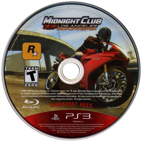 Midnight Club Los Angeles Complete Edition 2009 Box Cover Art