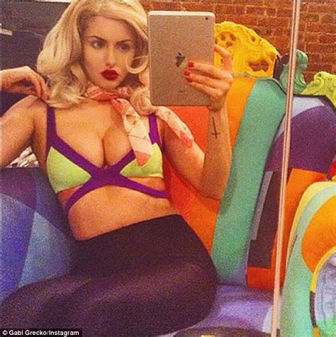 Gabi Grecko Leaves NOTHING To The Imagination In A Gold String Bikini Daily Mail Online
