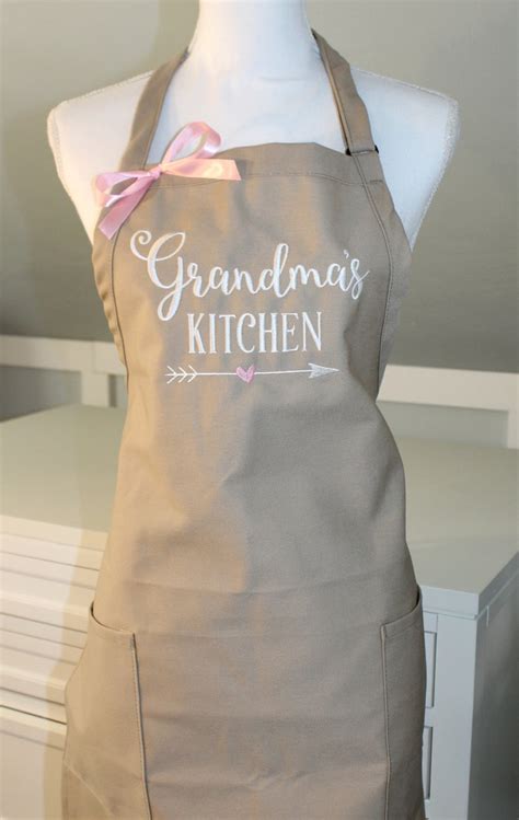Grandmas Kitchen Apron Personalized Apron Grandma Etsy