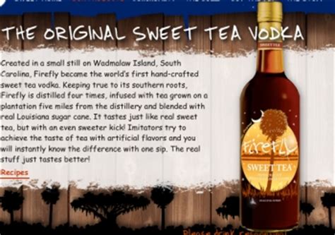 Firefly Sweet Tea Vodka Nutritional Value Besto Blog