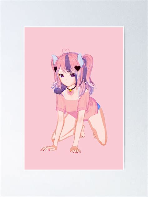 Ironmouse Vshojo Vtuber Poster By Lewd Weeb Shop Redbubble