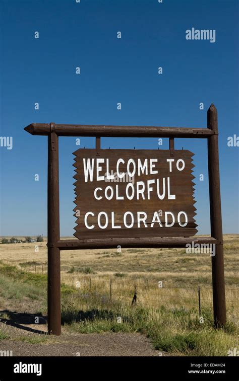 Welcome To Colorful Colorado Hi Res Stock Photography And Images Alamy
