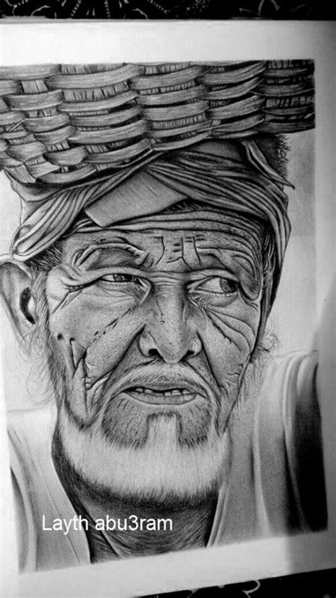 Original Portrait Drawing By Layth Abuarram Portraiture Art On Paper