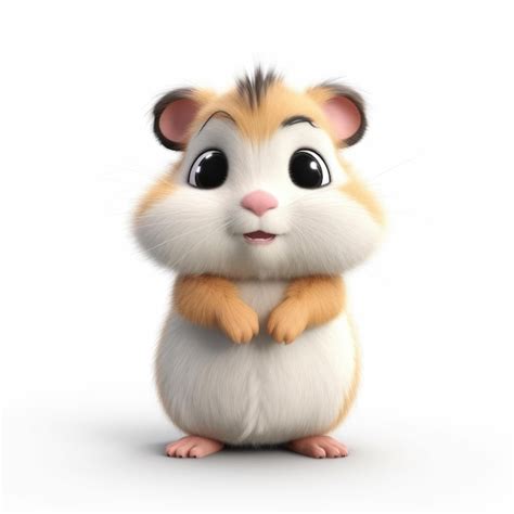 Premium Photo Cute 3d Hamster Character