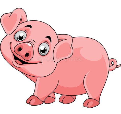 Smiling Pig Cartoon Stock Vector Illustration Of Funny 133422282