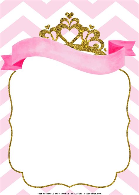 Princess Baby Shower Invitations Printable