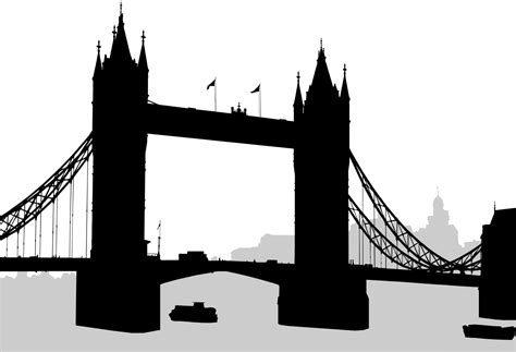 Filelondon Tower Bridge Silhouettesvg Wikimedia Commons Tower