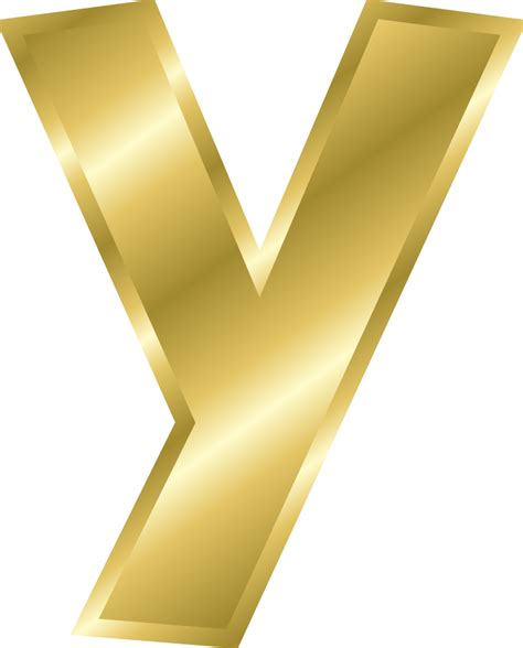 OnlineLabels Clip Art - Effect Letters Alphabet Gold