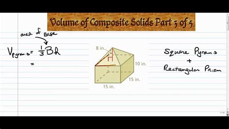 Volume Of Composite Solids Part 3 Of 5 Youtube