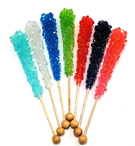 Wrapped Assorted Rock Candy Sticks Old Time Candy