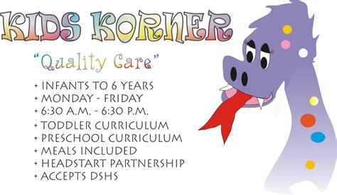 Kids Korner Bellingham Wa Child Care Center