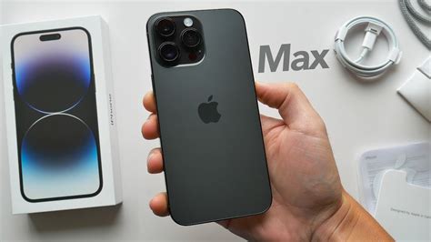 Iphone 14 Pro Max Unboxing Hands On And First Impressions Space Black