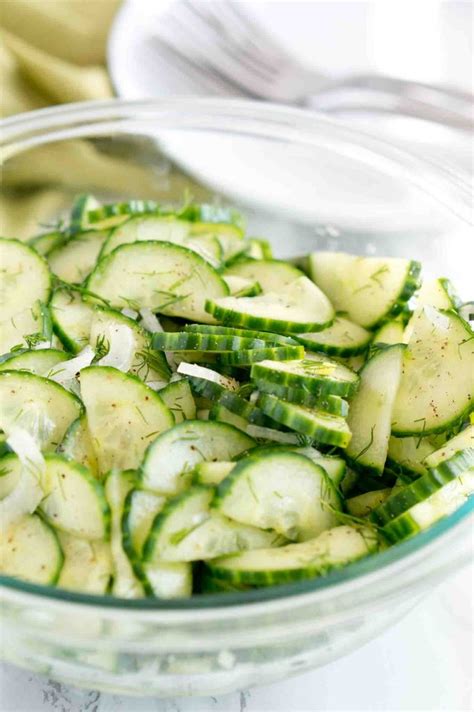 Easy Cucumber Salad Recipe Fresh Healthy Delicious Meets Healthy