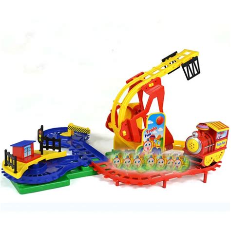 Free Shipping Children Electric Flip Track Action Train Toy Slot