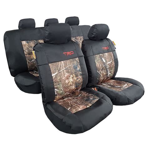 Toyota Tacoma Seat Covers Camouflage Black Canvas Truck Seat Covers