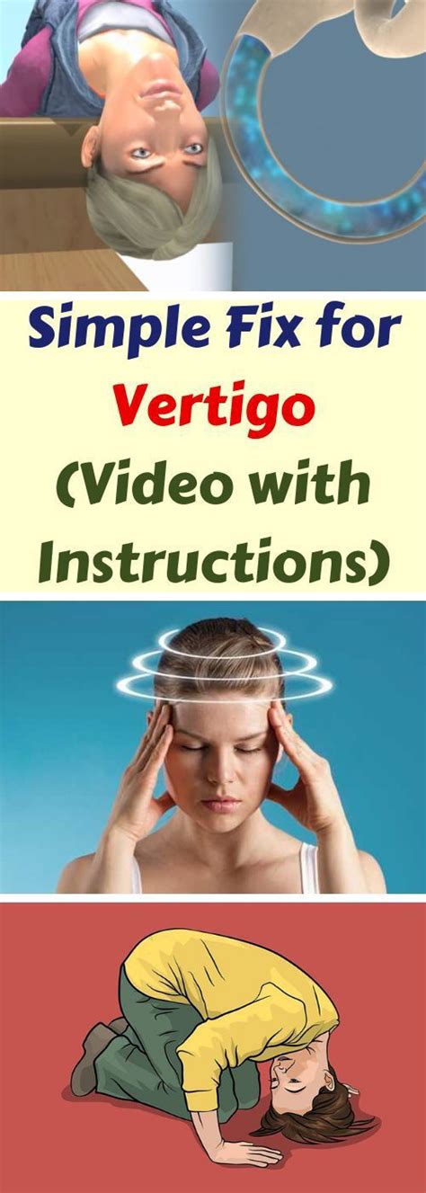 Simple Fix For Vertigo Video And Instructions All What You Need Is