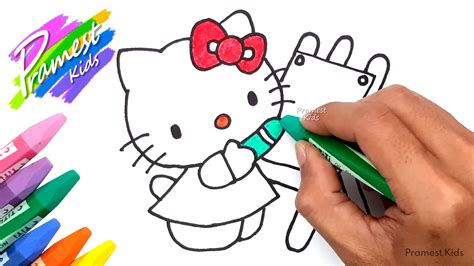 Mewarnai Hello Kitty Dengan Crayon - 47+ Koleksi Gambar