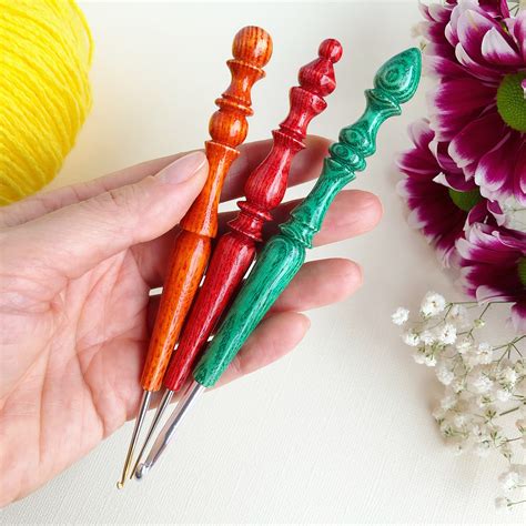 Unique Wooden Crochet Hooks By Artcrochethook On Etsy