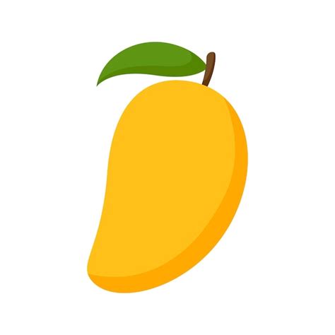 Premium Vector Mango Isolated On White Background