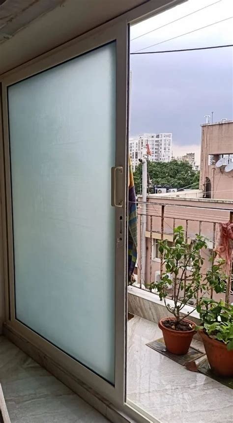 White Upvc Sliding Glass Balcony Door For Home Height Inch At Rs Sq Ft In Malda