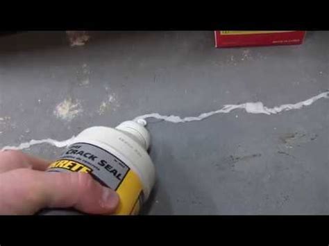 Quikrete For Sealing Cracks In Concrete Demo YouTube