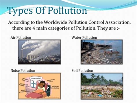 Start studying types of contamination. Pollution