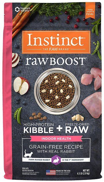 Since my cat always has loose stool due to her ibd, i switched her over all at once to instinct raw signature rabbit, not gradually.not sure how to switch to raw, but that's. Buy Instinct by Nature's Variety Raw Boost Indoor Grain ...