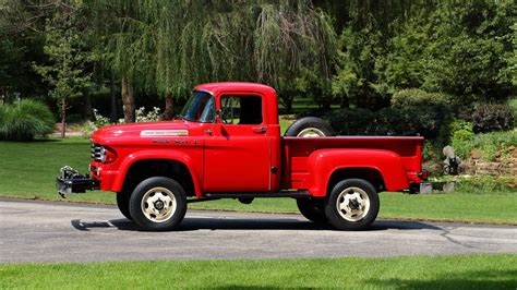 1958 Dodge Power Wagon W100 Pickup Truck Red
