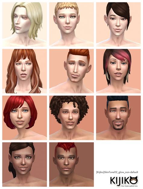 Skin Tones Glow Edition And Skin Texture Overhaul At Kijiko Sims 4