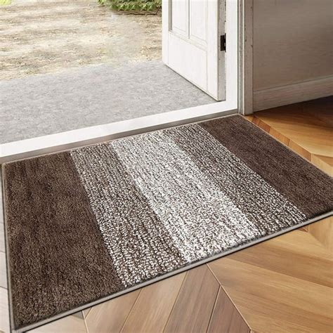 Ileading Indoor Doormat Entryway Non Slip Absorbent Low Profile Door