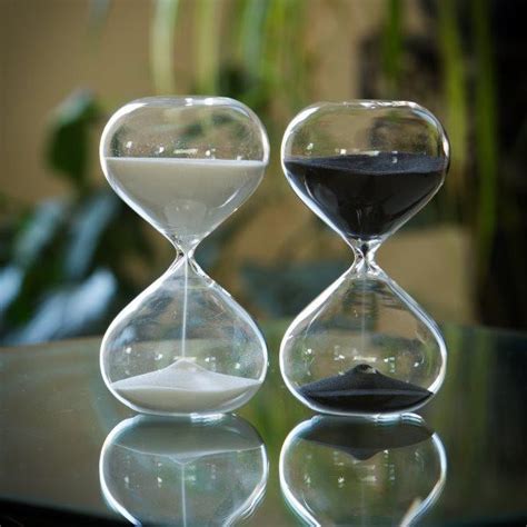 1 Minute Glass Timer With Black Or White Sand Justhourglasses